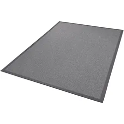 Teppich DEKOWE "Naturana Panama Spezial", grau, B:80cm H:8mm L:180cm, Kunstfaser, Teppiche, Flachgewebe, meliert, Sisal-Optik, mit Bordüre, Wohnzimmer