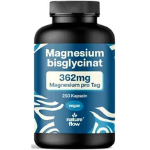 nature flow Magnesium Bisglycinat Hochdosiert Kapseln 250 St.