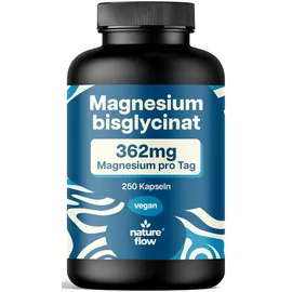 nature flow Magnesium Bisglycinat Hochdosiert Kapseln 250 St.