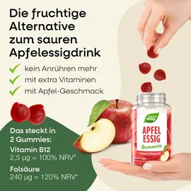 Nature's Way Apfelessig Gummies 1000 mg mit Vitamin B12 und Folsäure 60 St.