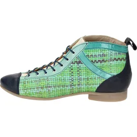 THINK! Damen GUAD2 chromfrei gegerbte nachhaltige Stiefelette, GREEN/KOMBI 9110