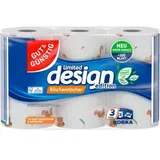 GutundGünstig Küchenrolle design edition 3-lagig, 100 Blatt je Rolle, Küchentücher, 3 Rollen