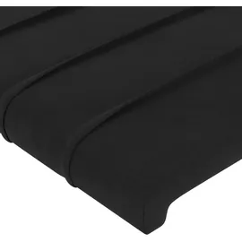 vidaXL Kopfteil Schwarz 90x5x78/88 cm Samt