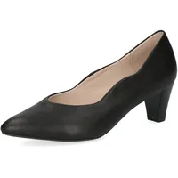 CAPRICE Damen Pumps aus Leder mit Trichterabsatz, Schwarz (Black Nappa), 40.5 EU