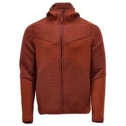 22603-681 Fleece Kapuzensweatshirt mit Reißverschluss, herbstrot, L