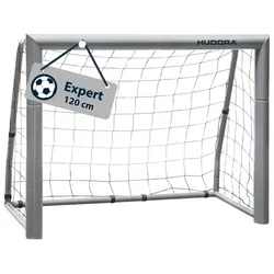 Hudora Fussballtor Expert 120 (stabil, langlebig, wetterbeständig) weiss - 120x80x60cm