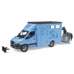BRUDER - MB Sprinter Tiertransporter mit 1 Pferd 02674