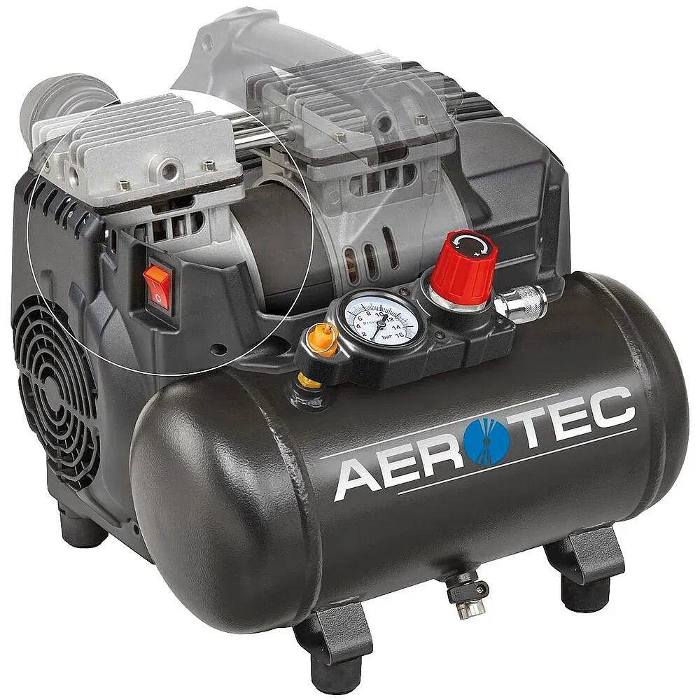 Kolbenkompressor Aerotec Supersil 6, mit 6 Liter Kessel