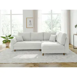 s-style möbel ECKSOFA Henrik Weiß Boucle - Ottomane rechts