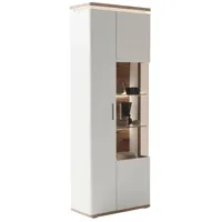 MCA Furniture MCA Vitrine Palermo Dekor Weiß