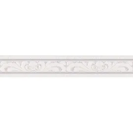 A.S. Création Bordüre Only Borders Borte 5,00 m x 0,10 m creme grau weiß Made in Germany 681614 6816-14