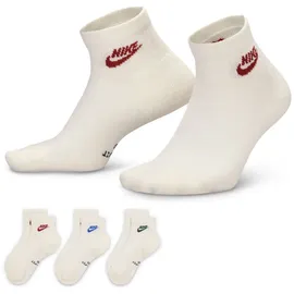 Nike Everyday Ankle Socken 3er Pack Beige/Mehrfarbig 38-42