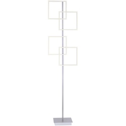 LED-Stehleuchte, stahl, Lichtfarbsteuerung, Fernbedienung, Dimmfunktion