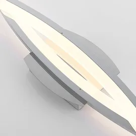 LINDBY LED-Deckenleuchte Elarit, chromfarben, 104cm, dimmbar - silber,