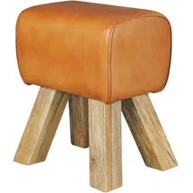Wohnling Sitzhocker 30 x 47 x 30 cm braun / braun