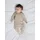 NAME IT "NBNNAKAL LS SUIT NOOS", Jungen, Gr. 80, N-Gr, beige (pure cashmere), Sweatware, Obermaterial: 95% Baumwolle, 5% Elasthan, unifarben, regular fit, Rundhals, Bodys Body