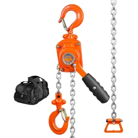 Vevor Flaschenzug Stahl 1,40 m 0,5 t Tragfähigkeit