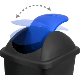 stefanplast Mülleimer Set 60 l Schwarz