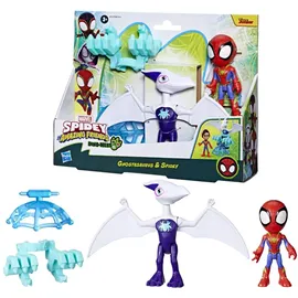 SPIDEY AND HIS AMAZING FRIENDS Spidey und Seine Super-Freunde Dino-Webs Ghostasaurus & Spidey Spielfigurenset