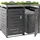 MCW Mülltonnenverkleidung H40 125 x 140 x 102 cm grau