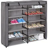 Schuhregal Stoffregal Kellerregal Standregal Schuhschrank Stoffschrank 12 Böden