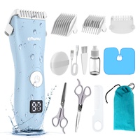 Baby Haarschneidemaschine Profi Leiser Haarschneider für Kinder und Kleinkinder, Wasserdicht & Wiederaufladbare Schnurlose Haarschneider mit LCD-Anzeige