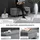 Homcom Sitzbank mit Stauraum, Truhenbank, Stoff, Metall, Schaumstoff, dunkelgrau