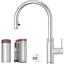Quooker Flex verchromt glänzend COMBI Reservoire & CUBE gekühltes Sprudelwasser