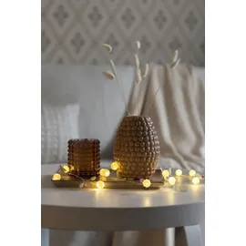 Konstsmide LED Lichterkette grüne Blätter und Beeren 1,80 m warmweiß mit Timer