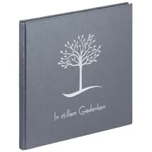 Pagna 30942-10 Gedenkbuch 25x25cm Baum 128S grau