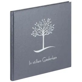 Pagna 30942-10 Gedenkbuch 25x25cm Baum 128S grau
