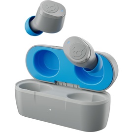 Skullcandy Jib True 2 Wireless IN-EAR Kopfhörer, 32 Std. Akkulaufzeit, Mikro, Kompatibel mit iPhone, Android und Bluetooth-Geräten - Hellgrau/Blau