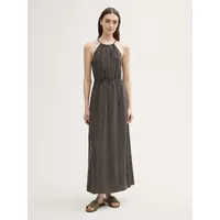 Tom Tailor Denim Damen 1046703 Kleid, 37995-Black Beige Stripe, XS
