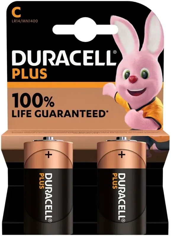 DURACELL - PLUS POWER BATTERIE ALCALINA C LR14 2 EINHEITEN
