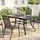 Outsunny Gartentisch 152 x 90 x 74 cm Schwarz