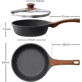 yashe tiefe Bratpfanne 24 cm