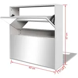 vidaXL Schuhschrank 63 x 67 x 17 cm weiß