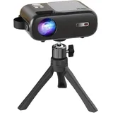 Beamer, Mini Beamer Stativ, HORLAT Stativ für Mini Projektor mit 360° Metall Drehbarer Kugelkopf für Kamera, Mini Beamer, Webcam (Hellgrau)