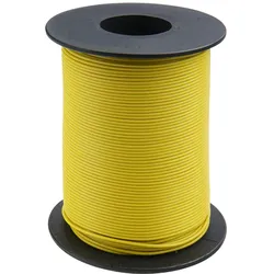 Donau Elektronik Donau Kupferschaltlitze 0,25 mm2 / 25m auf Spule gelb, Kupfer,
