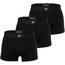 Emporio Armani ESSENTIAL LOGOLABEL Boxershorts Schwarz S 3er Pack