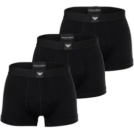 Emporio Armani ESSENTIAL LOGOLABEL Boxershorts Schwarz S 3er Pack