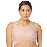 GLAMORISE Große Größen Plusgröße Bustier Sport-BH mit bestem Halt ohne Bügel Nr. 1066, Haut, 90I - 90I