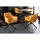 Riess-Ambiente Stuhl LOFT senfgelb Samt drehbar Metallgestell schwarz mit Armlehne