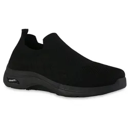Herren Slip Ons in Schwarz