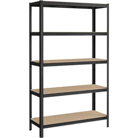 Songmics Schwerlastregal 60 cm x 120 cm x 200 cm Schwarz