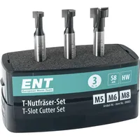 Ent T-Nutfräser-Set 3-teilig 8 mm