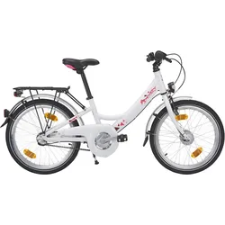 City Bike Kinderfahrrad 20 Zoll Decsy Wave weiß/pink EINHEITSGRÖSSE