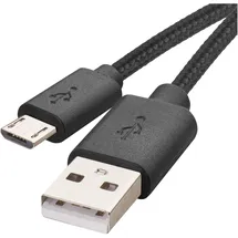 EMOS USB Kabel 2.0 A Stecker - Micro B Stecker schwarz