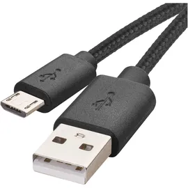 EMOS USB Kabel 2.0 A Stecker - Micro B Stecker schwarz