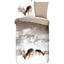 Muller Textil good morning Biber Beige 155 x 220 cm + 1 x 80 x 80 cm